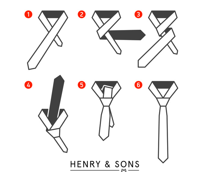 Anleitung Krawatte binden